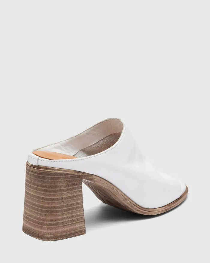 NOVO Shoes Peep Toes Women VIVIEN WHITE Open Toe Heels