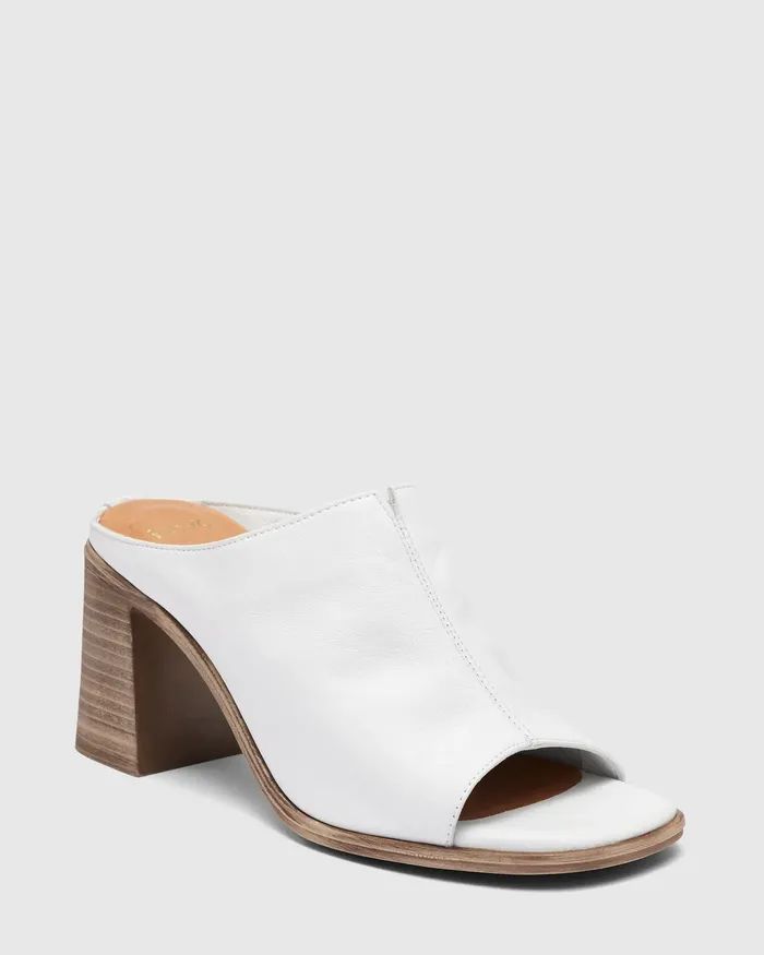 NOVO Shoes Peep Toes Women VIVIEN WHITE Open Toe Heels