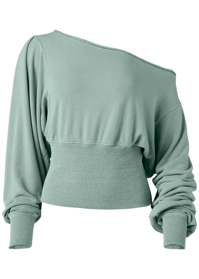 OffTheShoulder Sweatshirt Blue Surf Women VENUS Sweatshirts and Hoodies