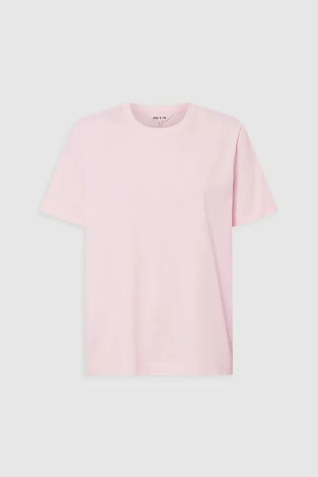 Oroton Maggie Classic Tee Palest Pink Women Tops