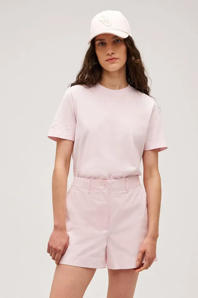Oroton Maggie Classic Tee Palest Pink Women Tops Oroton Maggie Classic Tee Palest Pink Women Tops