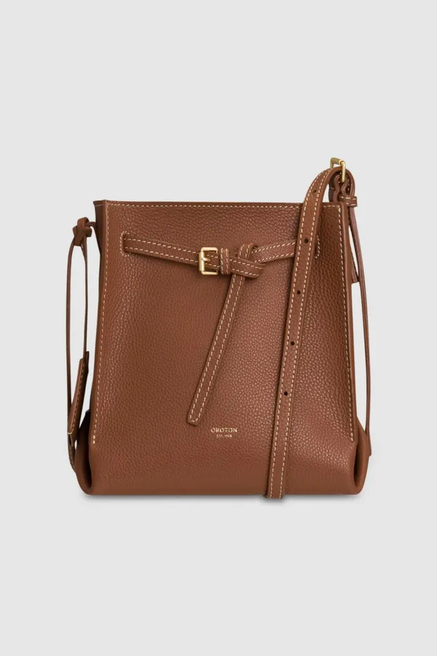 Oroton Margot Mini Bucket Bag Whiskey Women Crossbody