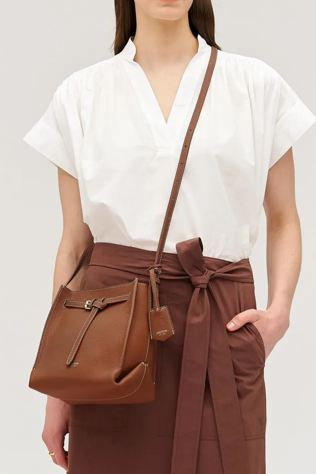 Oroton Margot Mini Bucket Bag Whiskey Women Crossbody Oroton Margot Mini Bucket Bag Whiskey Women Crossbody