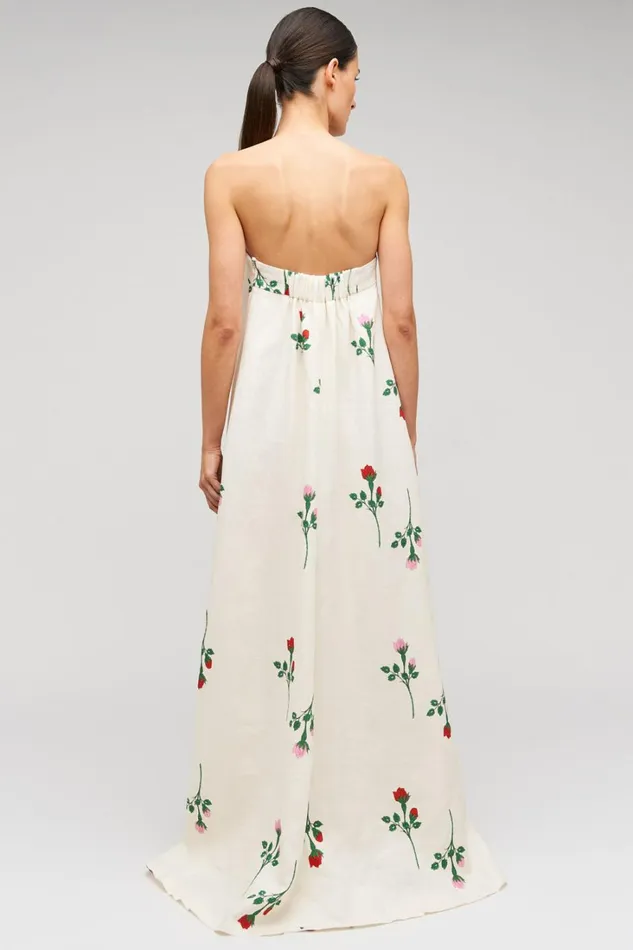 Oroton Rosebud Gown Antique White Women Dresses Oroton Rosebud Gown Antique White Women Dresses