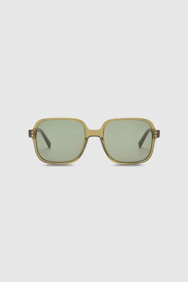 Oroton Signe Sunglasses Dark Olive Women Sunglasses
