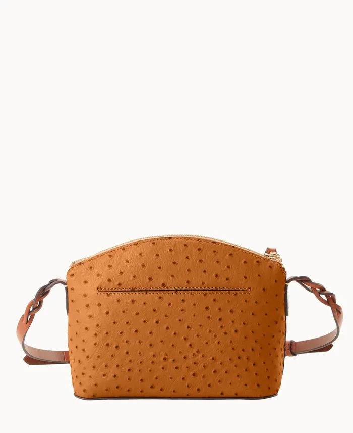 Ostrich Penny Crossbody Caramel Woman Dooney and Bourke Crossbodies Ostrich Penny Crossbody Caramel Woman Dooney and Bourke Crossbodies
