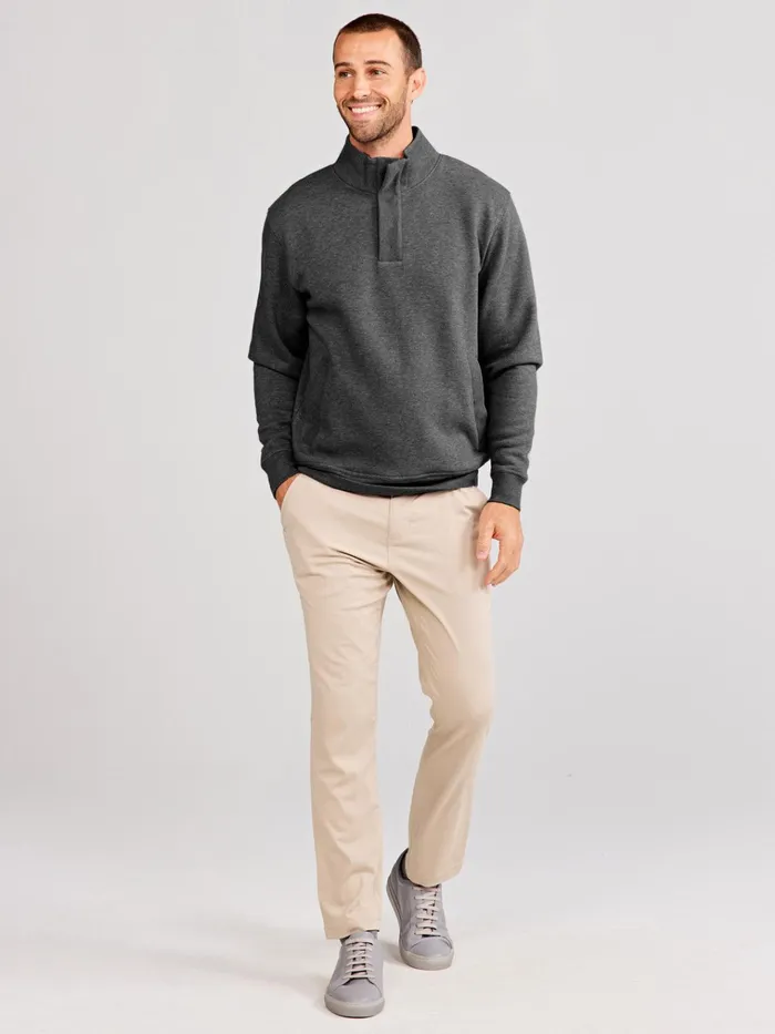 Outerwear Men Tasc Performance Hudson Fleece Henley Pullover Sweatshirt