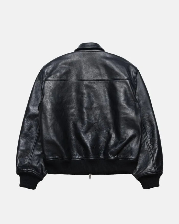 Outerwear MenWomen Stussy LEATHER FLIGHT JACKET