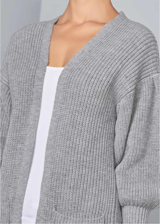 OVERSIZED CARDIGAN Light Grey Women VENUS Cardigans and Dusters
