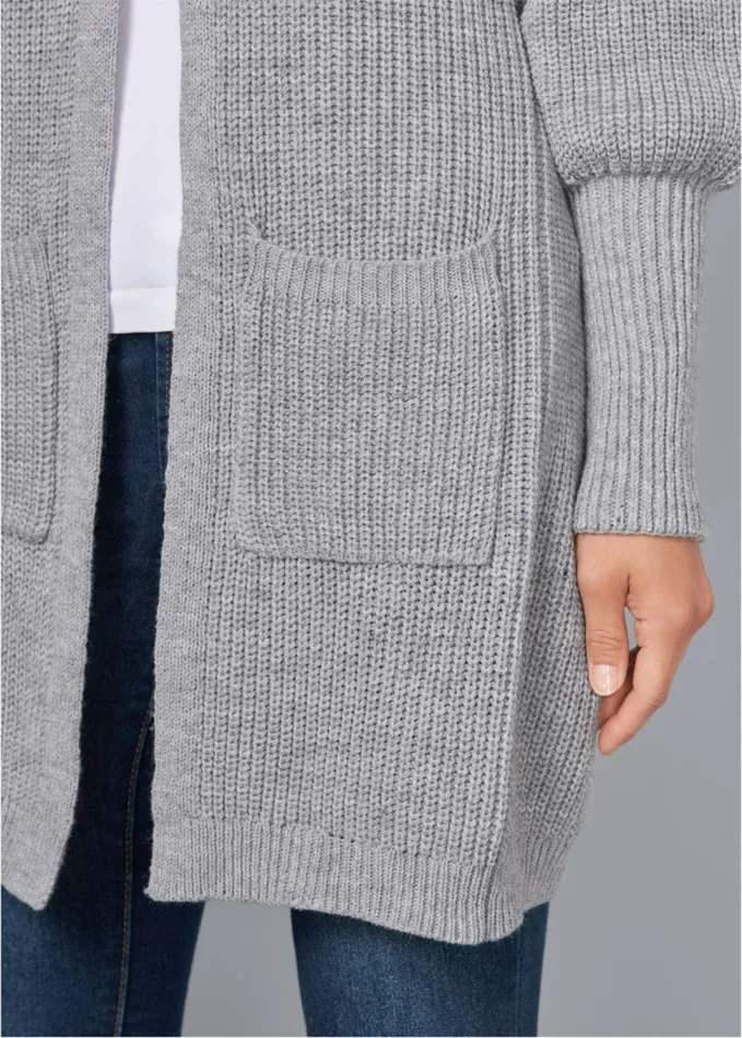 OVERSIZED CARDIGAN Light Grey Women VENUS Cardigans and Dusters
