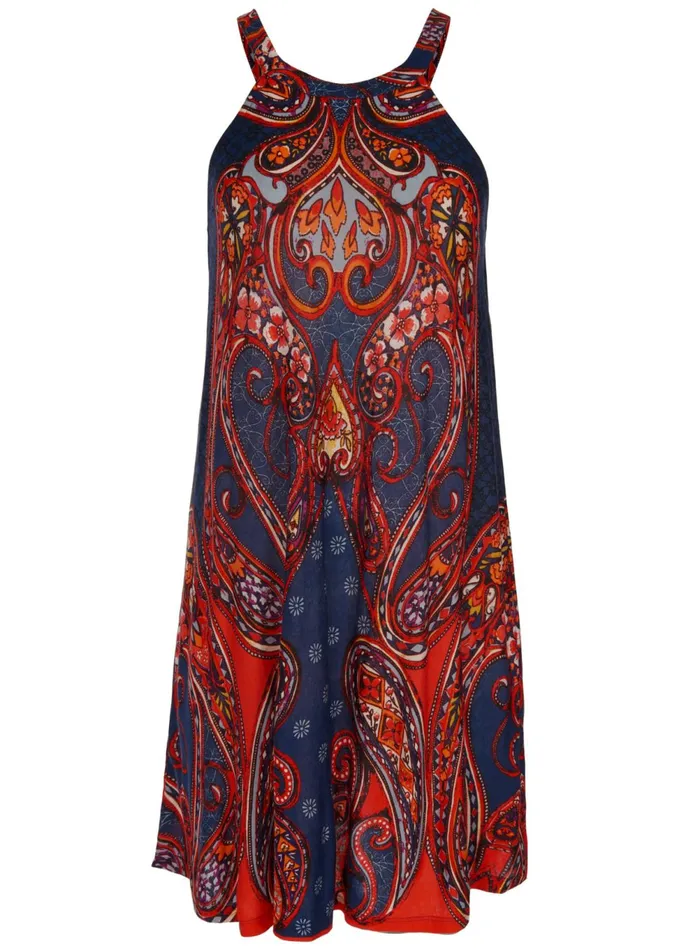 PAISLEY PRINTED MINI DRESS Navy Multi Women VENUS Sundresses