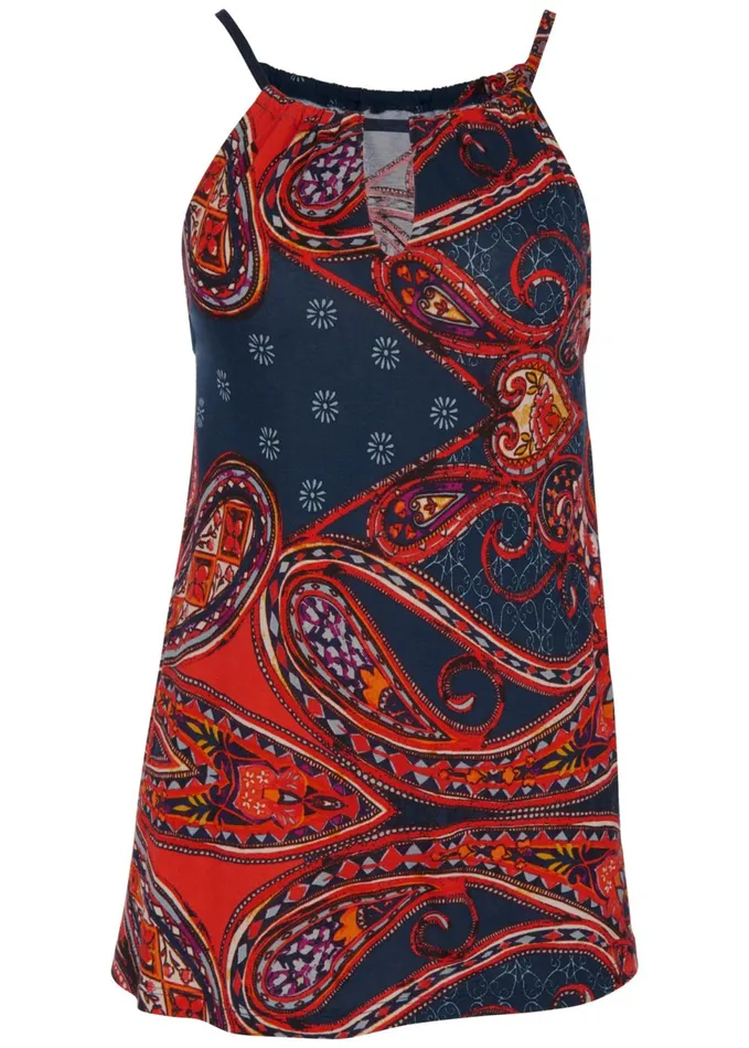 PAISLEY PRINTED TANK Navy Multi Women VENUS Casual Tops