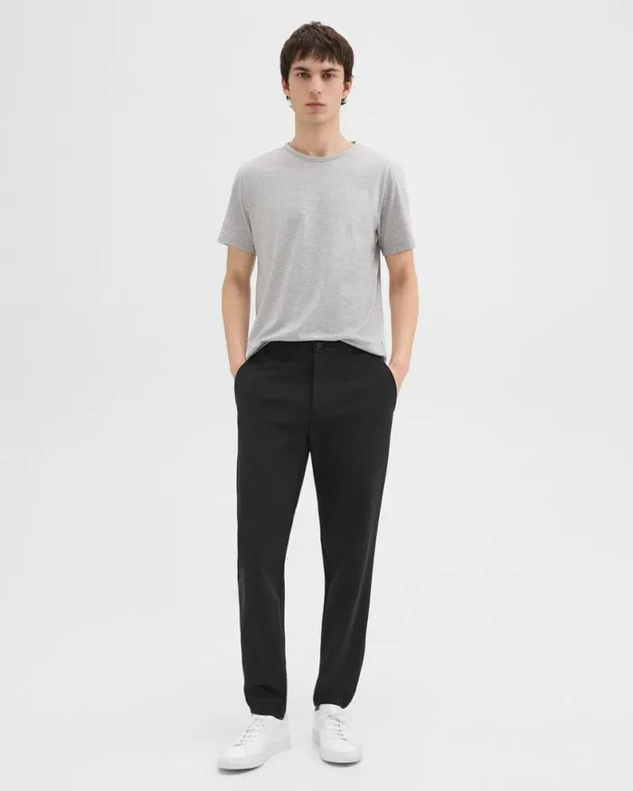 Pants Men Theory Terrance Jogger In Precision Ponte Black