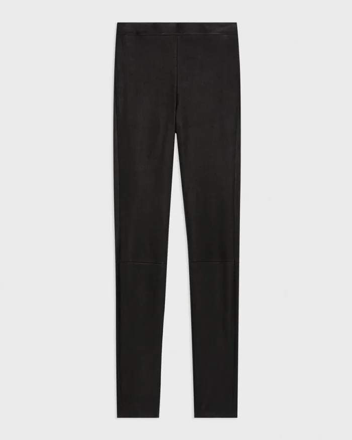 Pants Women Theory HighWaist Legging In Leather Black Pants Women Theory HighWaist Legging In Leather Black