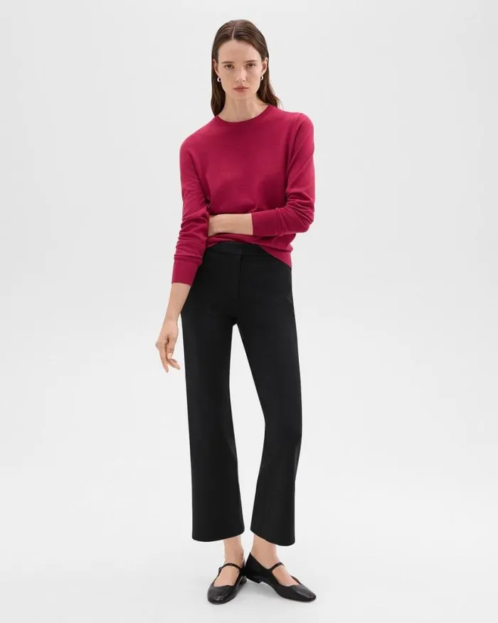 Pants Women Theory Kick Pant In Scuba Black