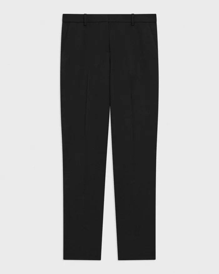 Pants Women Theory Treeca Full Length Pant In Good Wool Black