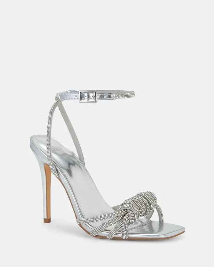 Party NOVO Shoes Women YATEE SILVER Open Toe Heels