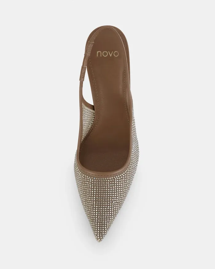 Party PETRONILLA BROWN SUGAR Pumps 8211 NOVO Shoes Women