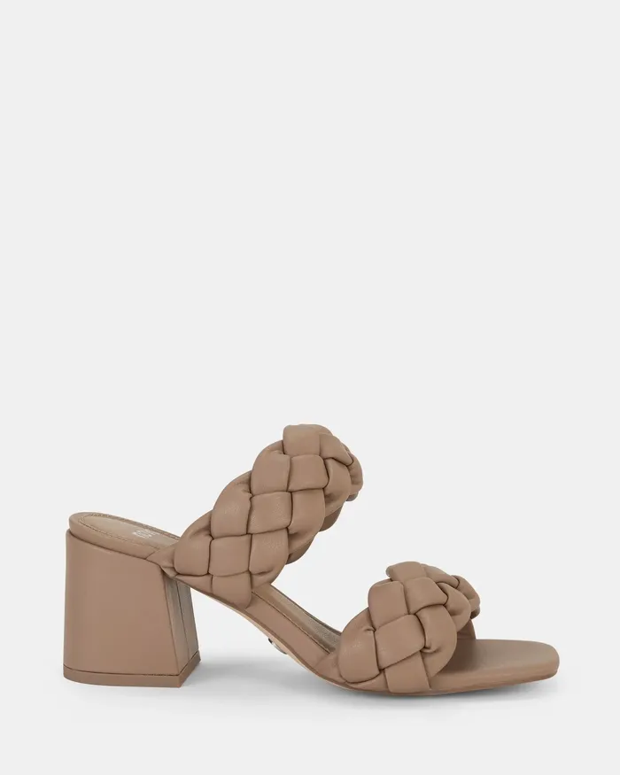 Party UGANDAN CAMEL Heeled Sandals NOVO Shoes Women