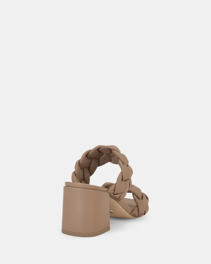 Party UGANDAN CAMEL Heeled Sandals NOVO Shoes Women