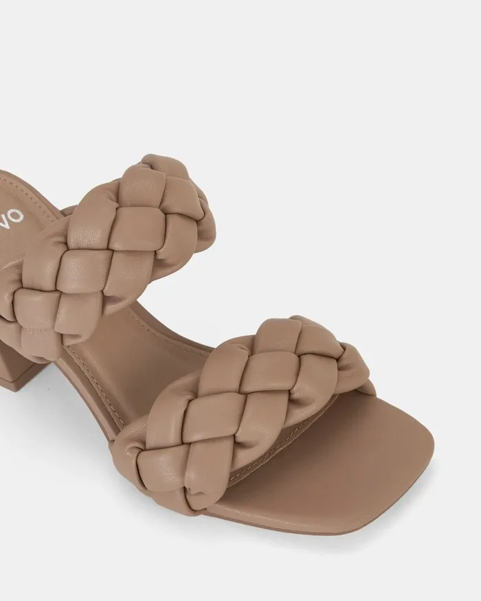 Party UGANDAN CAMEL Heeled Sandals NOVO Shoes Women