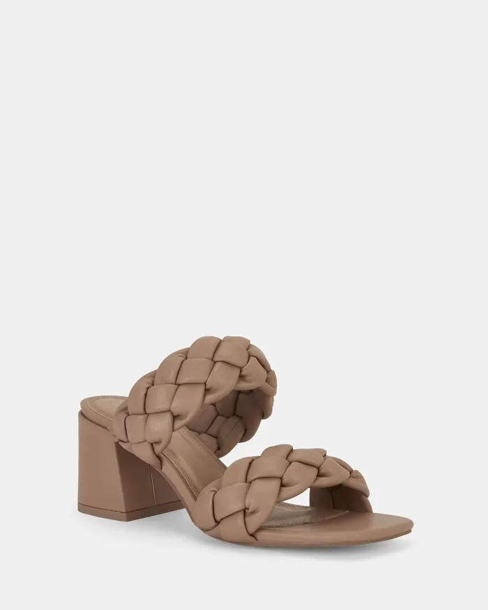 Party UGANDAN CAMEL Heeled Sandals NOVO Shoes Women