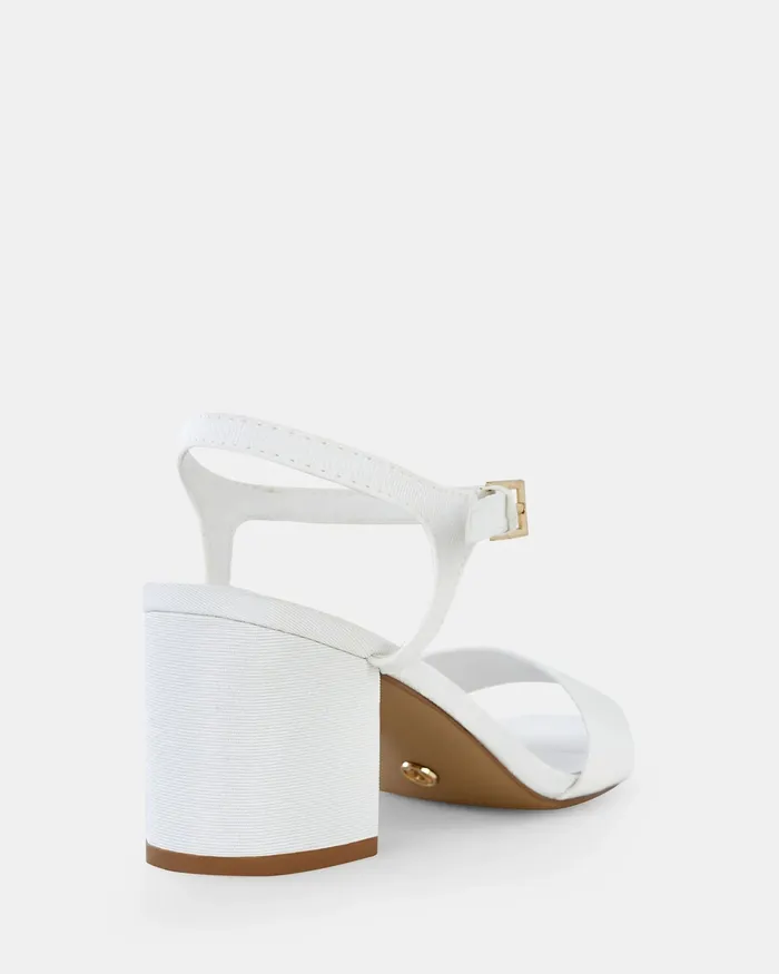 Party Women NOVO Shoes UDACIOUS WHITE Block Heels