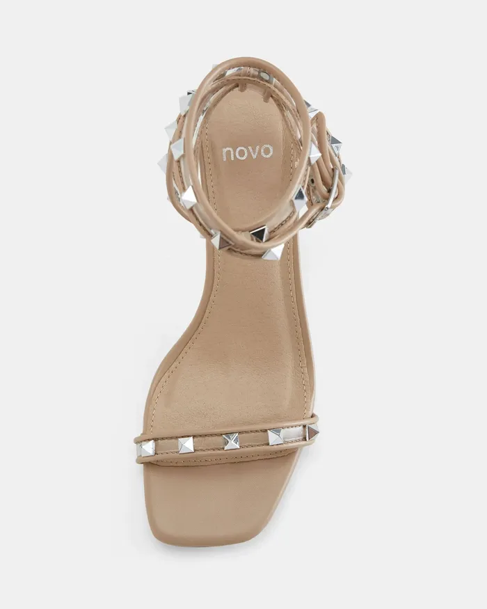 Party Women NOVO Shoes YADNYA Sand Open Toe Heels