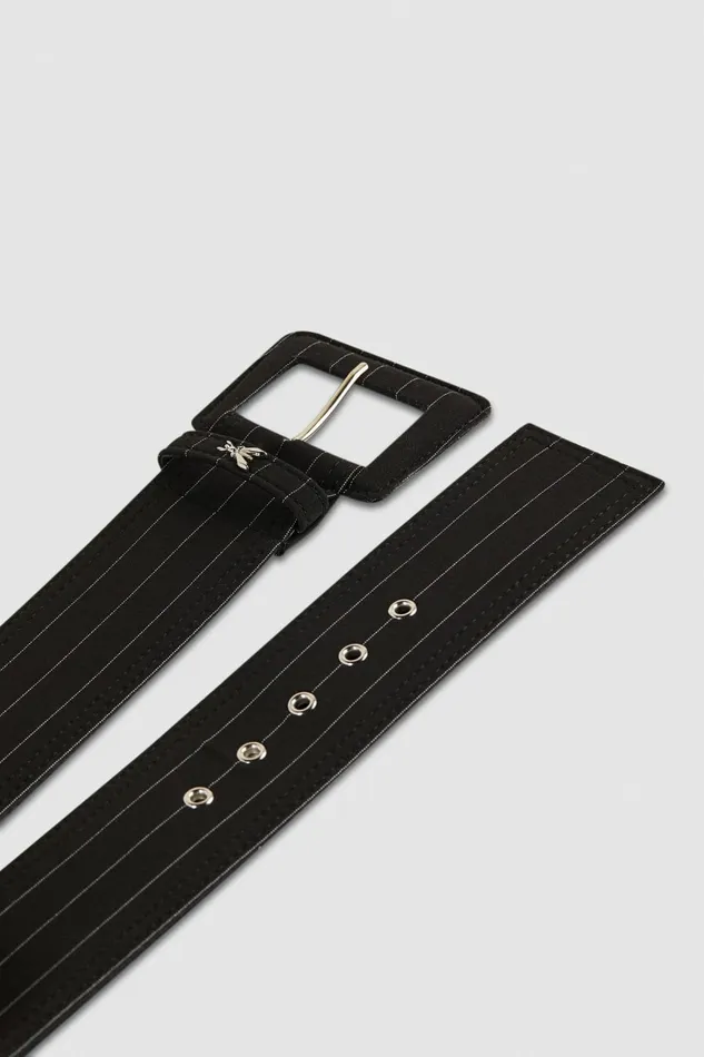 Patrizia Pepe Belts High Waist Fabric Belt Black 8211 Women