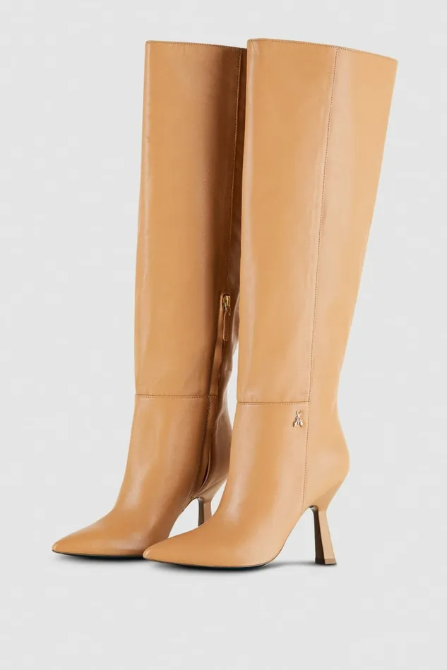 Patrizia Pepe Boots Astral Heeled Nappa Leather Boots Brown 8211 Women