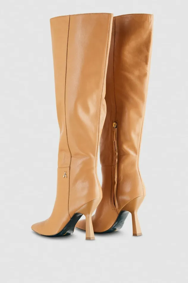 Patrizia Pepe Boots Astral Heeled Nappa Leather Boots Brown 8211 Women
