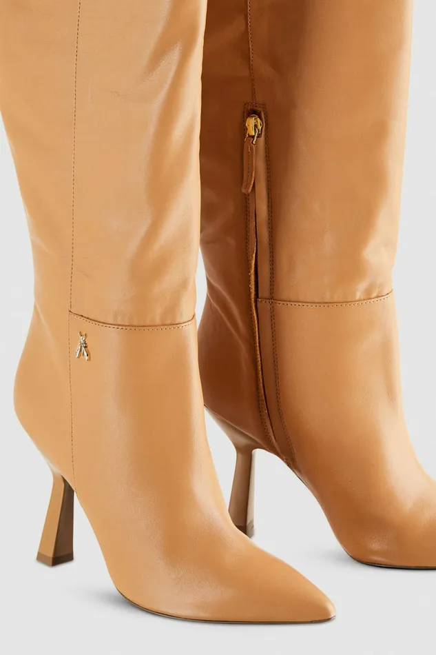 Patrizia Pepe Boots Astral Heeled Nappa Leather Boots Brown 8211 Women
