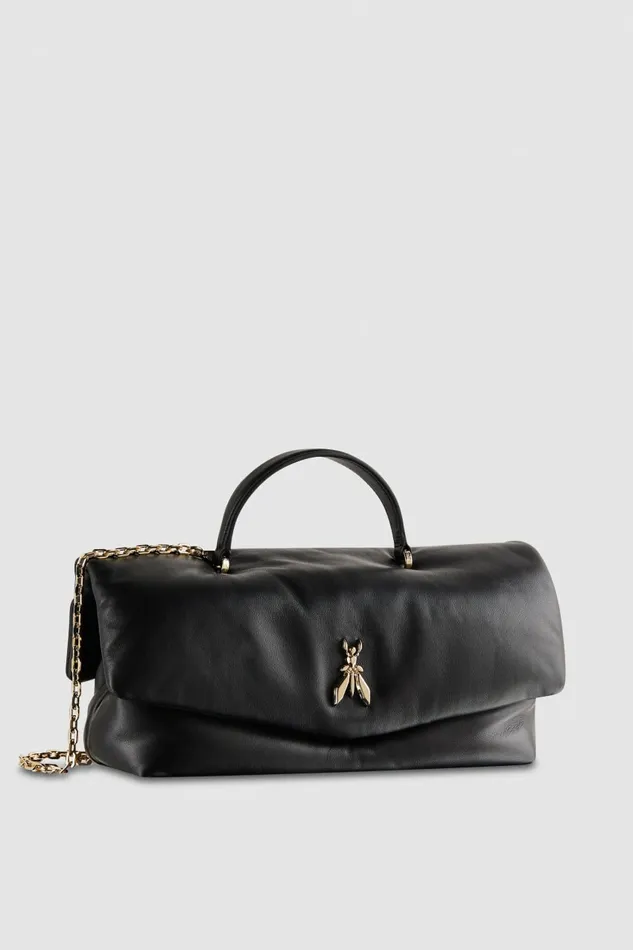 Patrizia Pepe Crossbodys Fly Bamby Leather Shoulder Bag Black 8211 Women