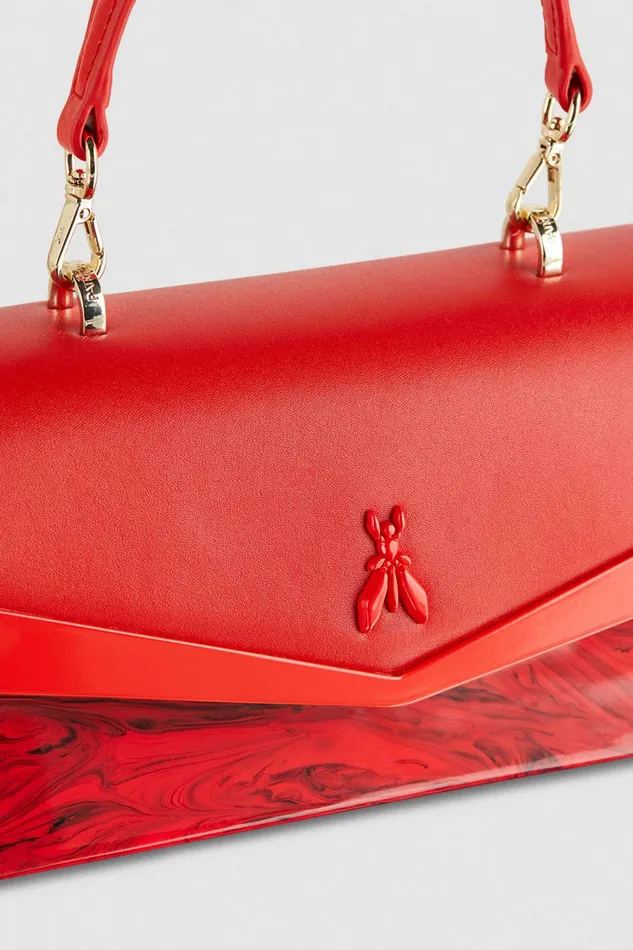 Patrizia Pepe Crossbodys Fly Bamby Shoulder Bag With Chain Red 8211 Women