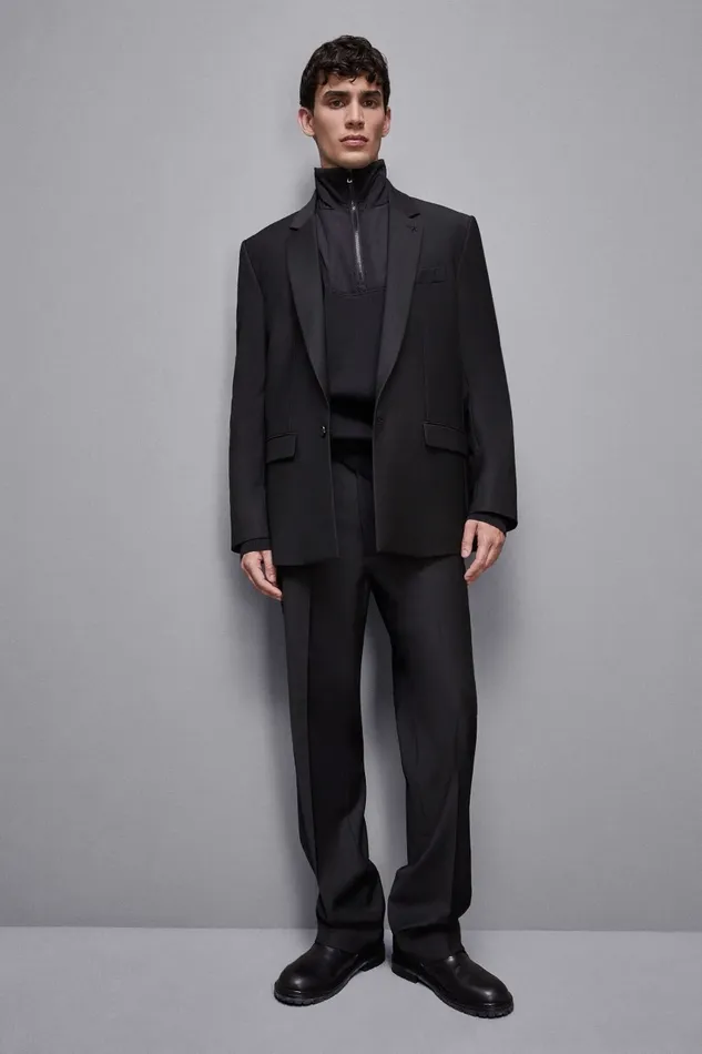Patrizia Pepe Jackets Single Breasted Lined Jacket Black 8211 Men