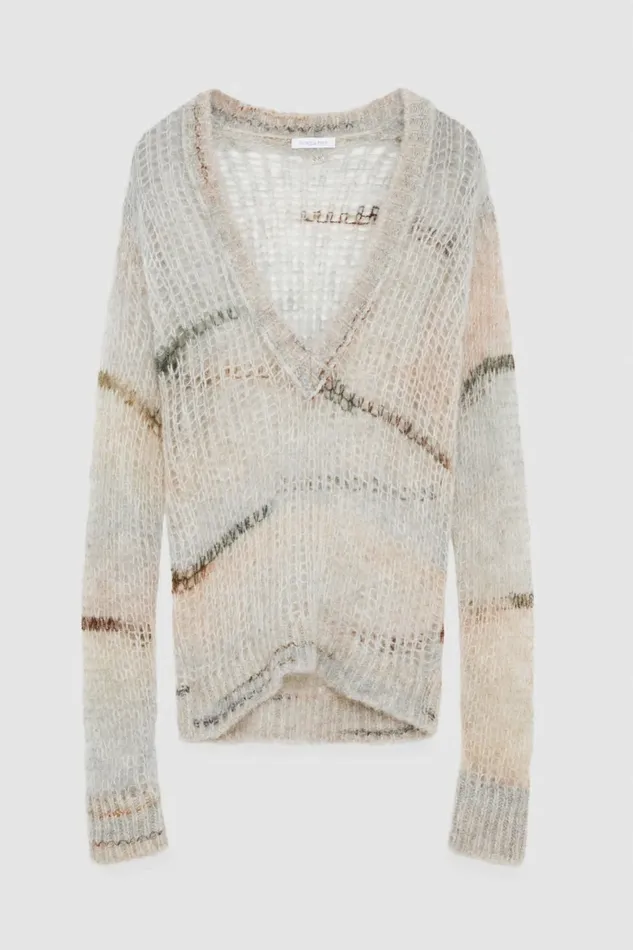 Patrizia Pepe Knitwear Wool Blend Mesh Sweater Multicolor 8211 Women