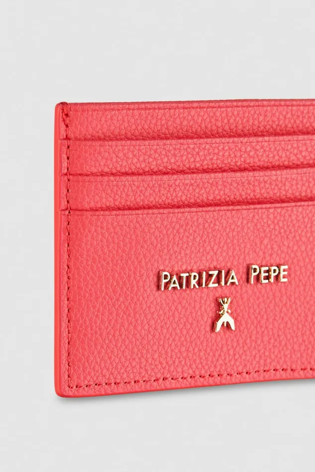 Patrizia Pepe Small Leather Goods Leather Card Holder Pink 8211 Women