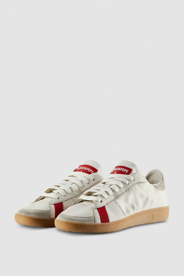 Patrizia Pepe Sneakers Skin Sneakers In Leather With Lettering White 8211 Women