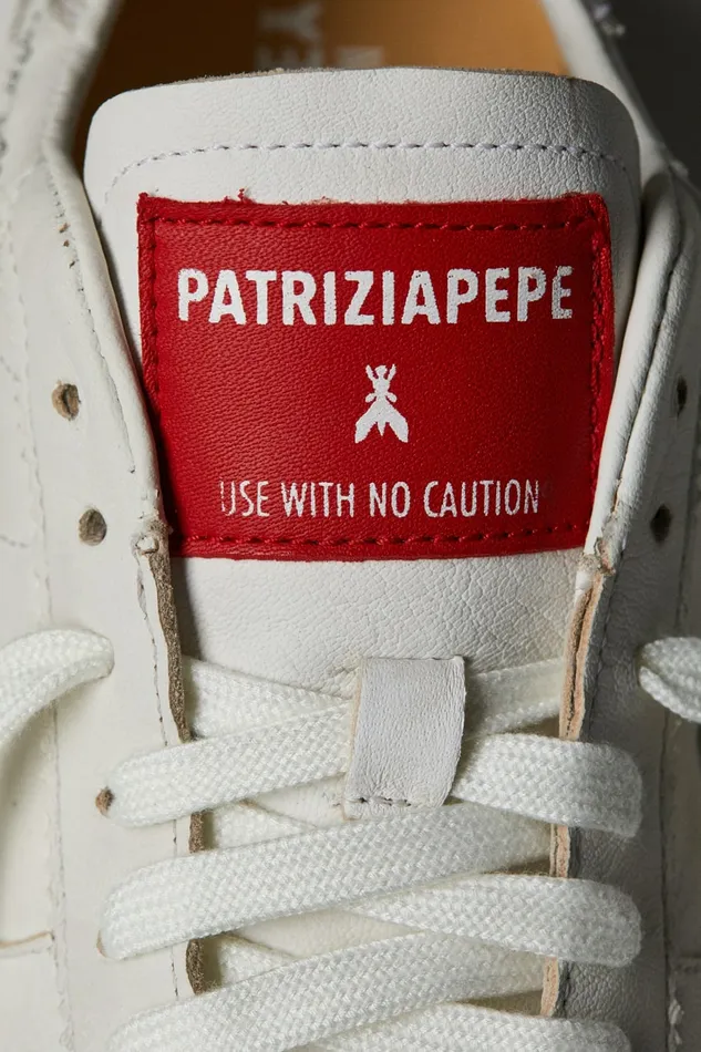 Patrizia Pepe Sneakers Skin Sneakers In Leather With Lettering White 8211 Women
