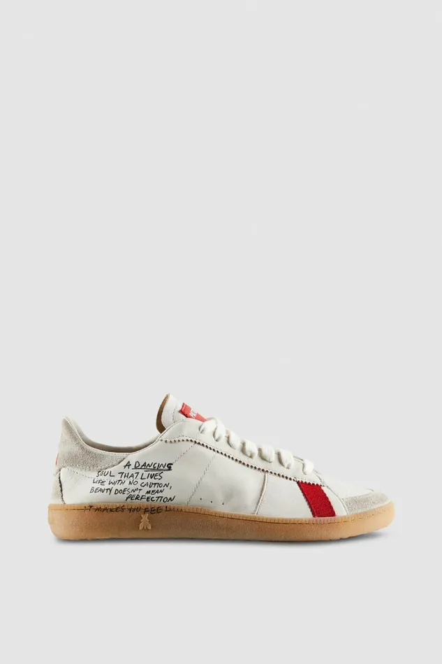 Patrizia Pepe Sneakers Skin Sneakers In Leather With Lettering White 8211 Women