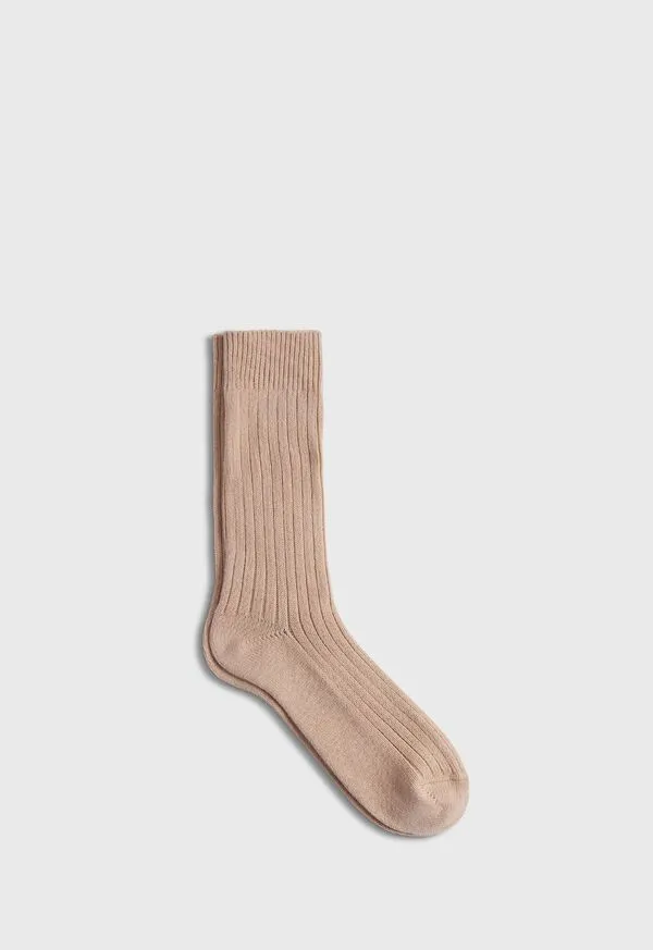 Paulstuart Ribbed Sport Crew Sock Black Mens Socks