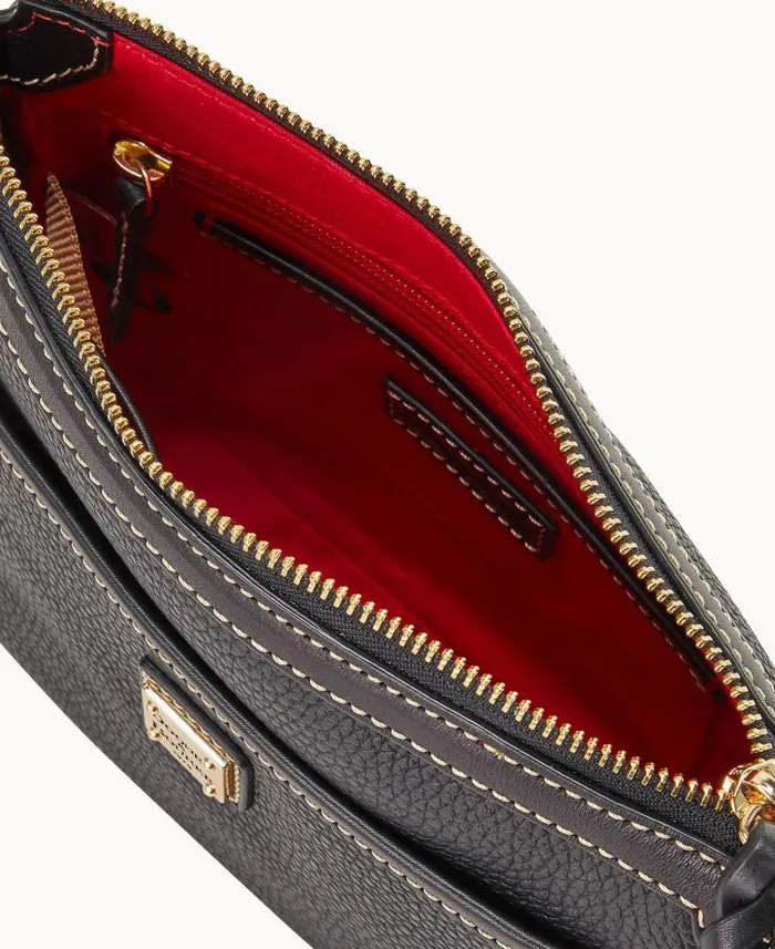 Pebble Grain East West Pocket Crossbody Black Black Woman Dooney and Bourke Crossbodies Pebble Grain East West Pocket Crossbody Black Black Woman Dooney and Bourke Crossbodies