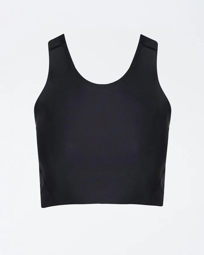 Perfect Moment Cropped Tank Black Women Tops