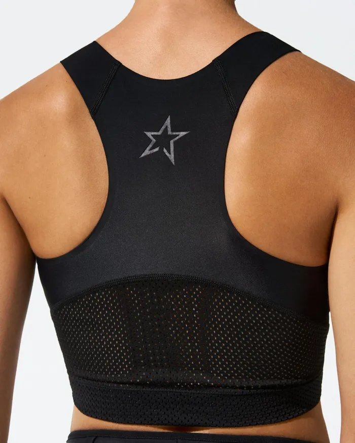 Perfect Moment Cropped Tank Black Women Tops