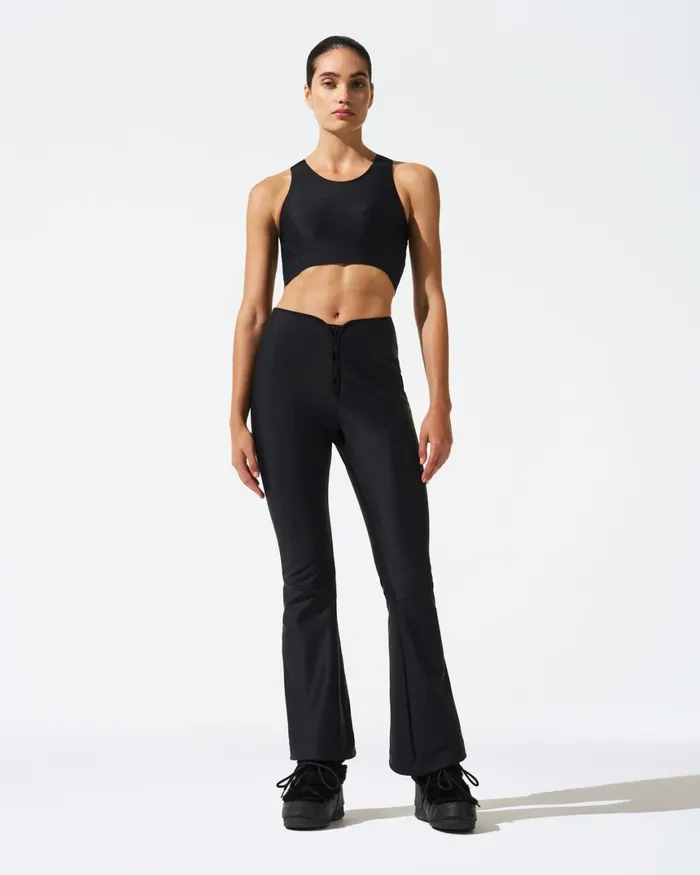Perfect Moment Cropped Tank Black Women Tops