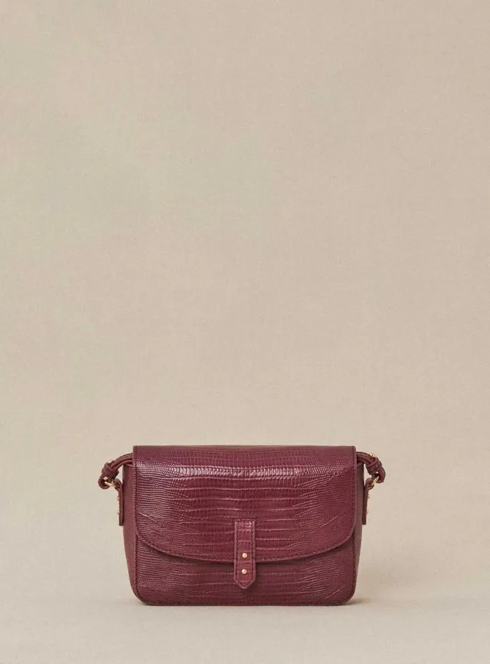 Petite Mendigote Leather Bags Fw24 Sac Servan Serpent Violet 8211 Women