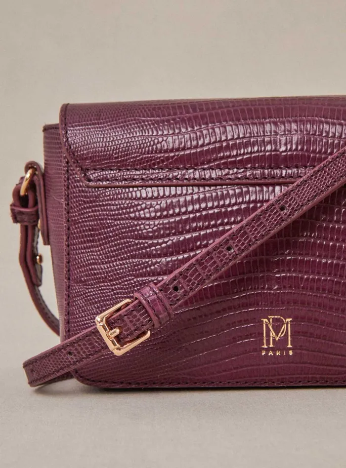 Petite Mendigote Leather Bags Fw24 Sac Servan Serpent Violet 8211 Women