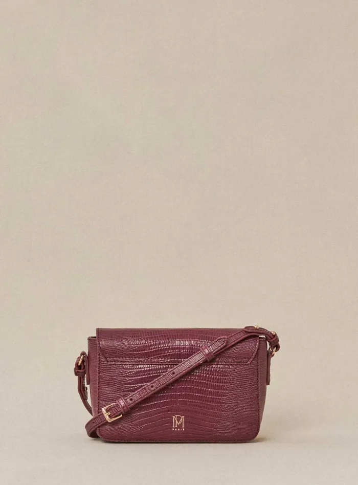 Petite Mendigote Leather Bags Fw24 Sac Servan Serpent Violet 8211 Women