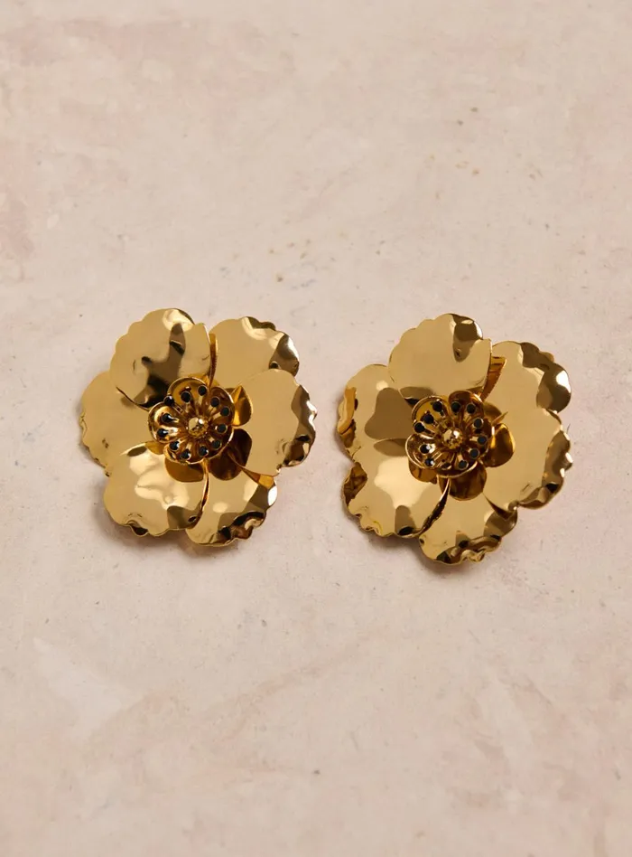 Petite Mendigote The Jewels Agate Earrings Golden 8211 Women
