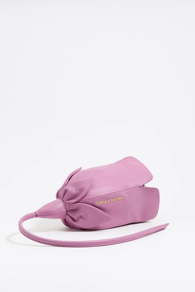 Pink Leather Rose Bag Pink Women Bimba Y Lola Handbags